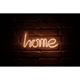 Néon "home" blanc à piles 34.5x13cm