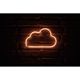 Néon nuage à piles blanc 29x18.5cm