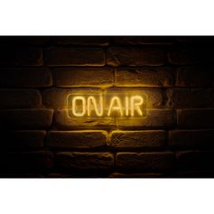 Néon "On air" USB jaune 28x8.5cm