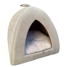 Niche tipi LOMA chien et chat effet bouclette beige H 40cm