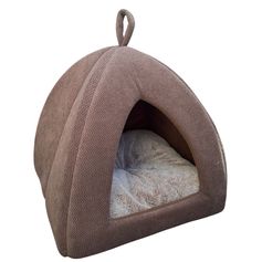 Niche tipi YVLA chien et chat marron H 40cm