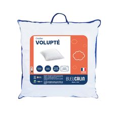 Oreiller coton volupté 60x60cm - BLEU CALIN
