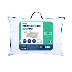 Oreiller mémoire de forme Bleu Câlin 650g 50x70cm