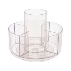 Organisateur de maquillage SELENA rotatif 5 compartiments 18x18cm