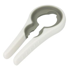 Ouvre bocal manuel caoutchouc blanc et taupe