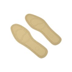 Paire de semelles cuir beige et noir pointure 38-39