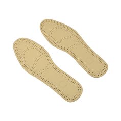 Paire de semelles cuir beige et noir pointure 40-41