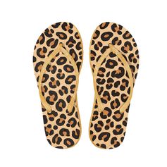 Paire de tongs léopard femme