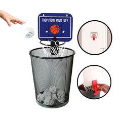 Panier de basket pour corbeille