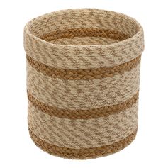 Panier de rangement jute beige 19x18.5cm