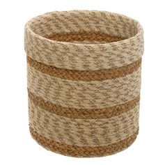 Panier de rangement jute beige 23x22.5cm
