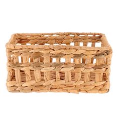 Panier de rangement naturel rectangulaire 25x12x15cm