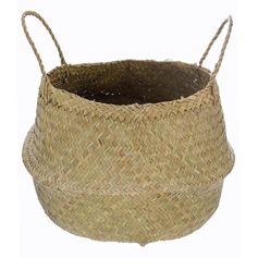 Panier de rangement thailandais rond cache-pot osier D 40x40cm