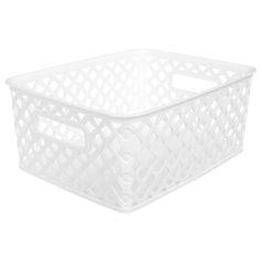 Panier multi-usage blanc 25.5x10.5x19.5cm