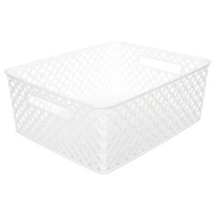 Panier multi-usage blanc 29x13.5x35.5cm