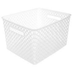 Panier multi-usage blanc 30.5x21.7x3cm