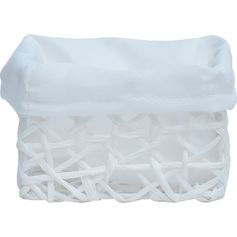 Panier papier blanc 12.5x8x8cm