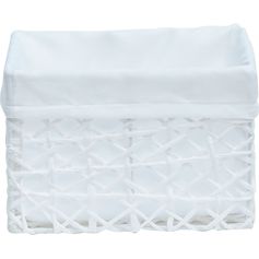 Panier papier blanc 18x14x21cm