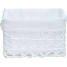 Panier papier blanc 19x12x15cm