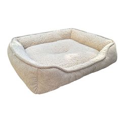 Panier pour chien LOMA effet bouclette polyester beige 55x50cm