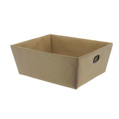 Panier rangement beige 32.5x15x40cm