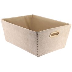 Panier rangement velours taupe 32.5x18x45cm