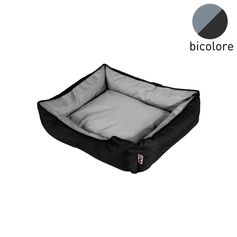 Panier rectangulaire chien gris et noir 55cm