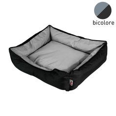 Panier rectangulaire chien gris et noir 73cm