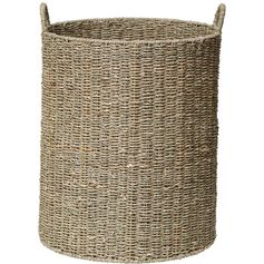 Panière à linge ronde matière végétale 42x56cm