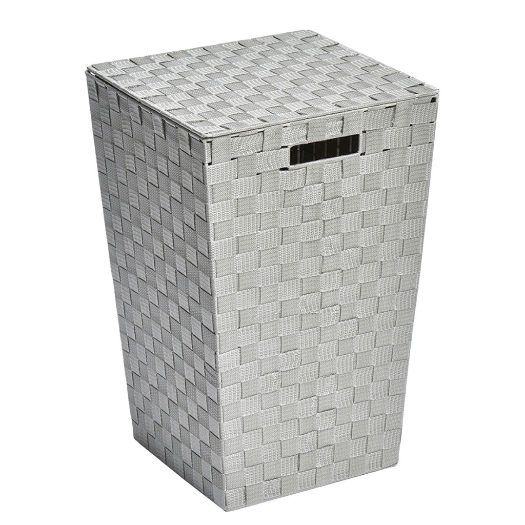 Panière à linge évasée taupe 53x33x33cm Centrakor