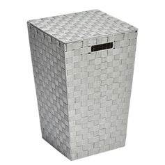 Panière à linge évasée taupe 53x33x33cm