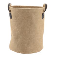 Panière linge ronde jute naturel 38x32cm