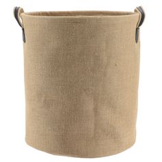 Panière linge ronde jute naturel 48x42cm