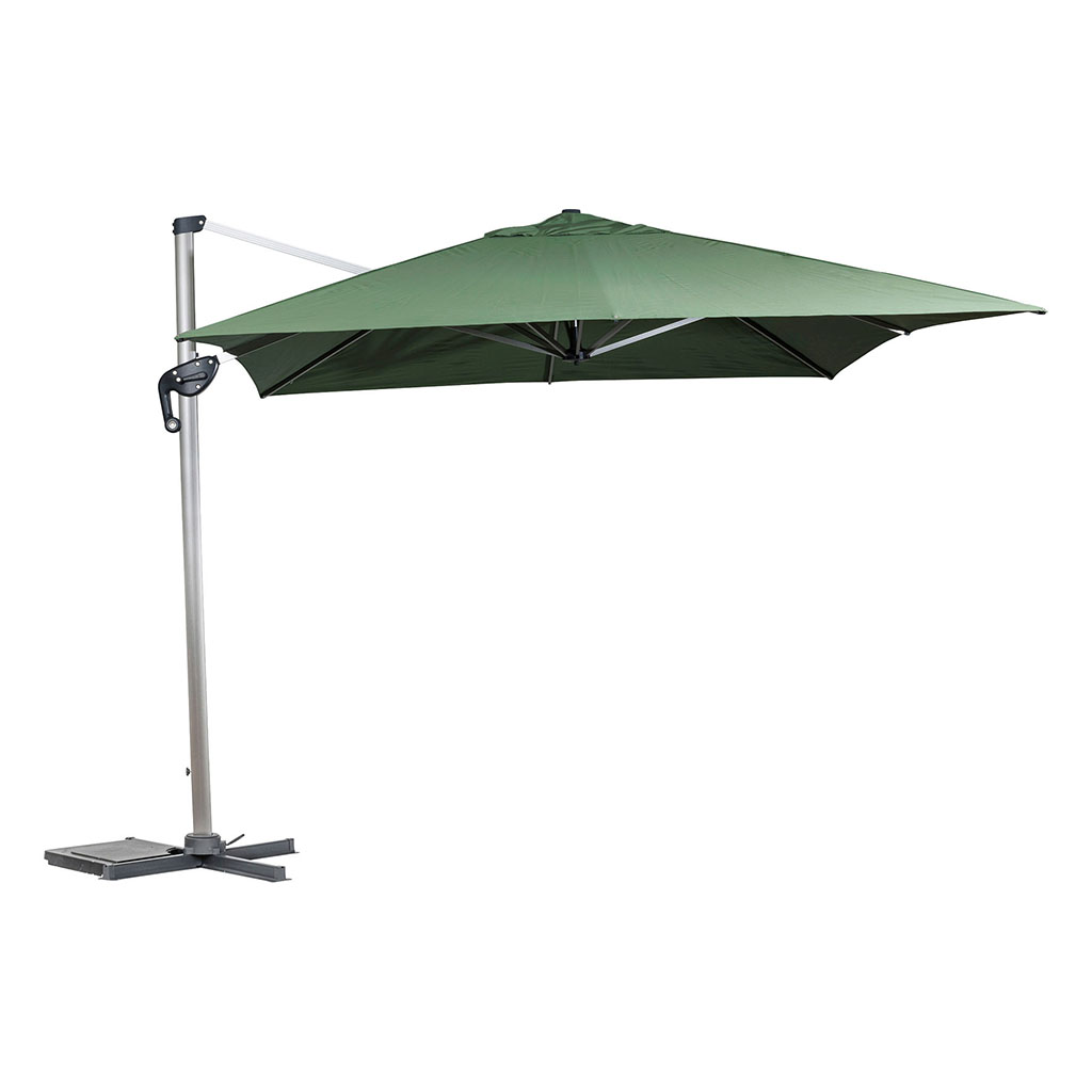 Parasol déporté EQUADOR olive auminium 3x4m