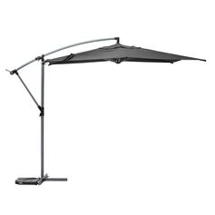 Parasol déporté MANOA ardoise aluminium D 3m