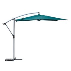 Parasol déporté MANOA bleu canard aluminium D 3m