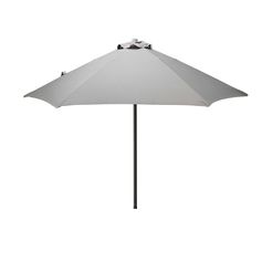Parasol droit inclinable 2.3m gris clair