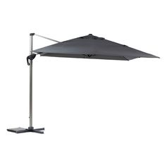 Parasol EQUADOR gris aluminium 3x4m - HESPÉRIDE