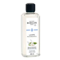 Parfum pour lampe Berger délicat musc blanc 500ml - MAISON BERGER