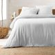 Parure housse de couette gaze de coton ANGELIA blanc 220x240cm