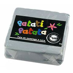 Pâte de modelage à cuire grise 50g