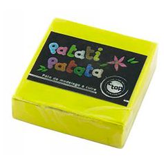 Pâte de modelage à cuire jaune 50g