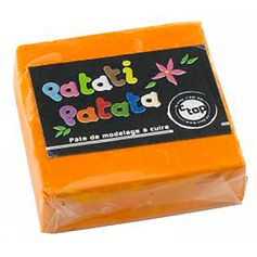 Pâte de modelage à cuire orange 50g