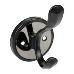 Patère à visser aluminium noir