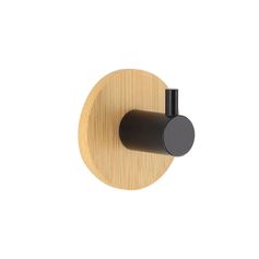 Patère murale bambou et noir 3.5x4.3cm