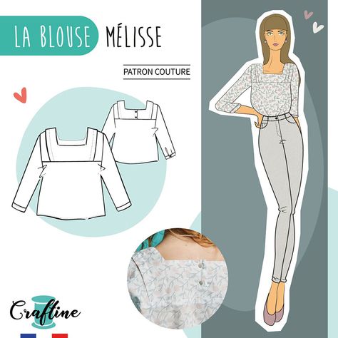 Patron blouse MELISSE - CRAFTINE