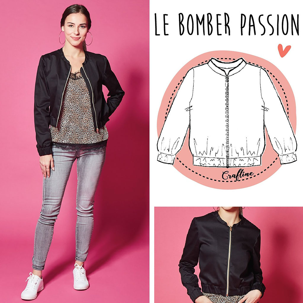 Patron De Couture Veste Bomber Surdimensionnée Pour Femme - Modèle Lydia Naomi KNOW ME ME2100K5