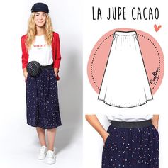 Patron de couture jupe Cacao - CRAFTINE