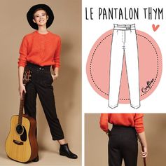 Patron de couture pantalon Thym - CRAFTINE