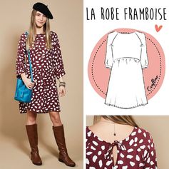 Patron de couture robe Framboise  - CRAFTINE